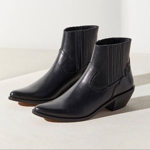 Urban Outfitters Western Leather Booties
